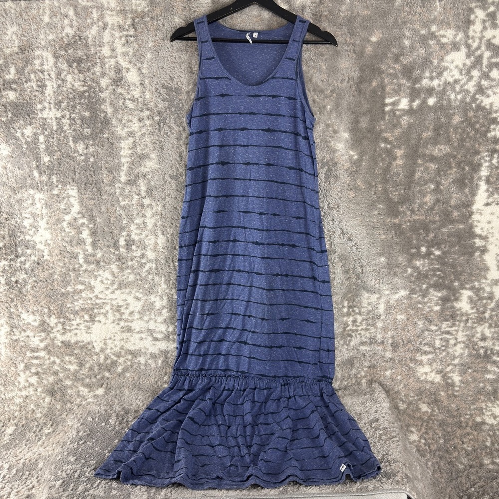 Animal‎ Size 8 Striped Maxi Scoop Neck Dress Blue Sleeveless Pullover
